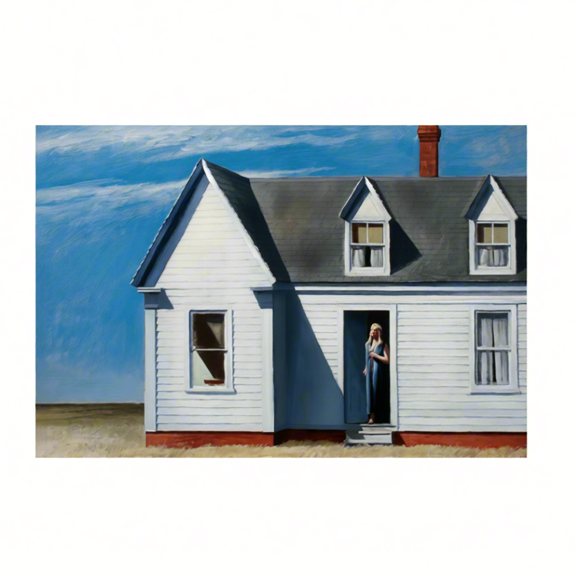 Canvas Print High Noon by Edward Hopper – Modern American Art