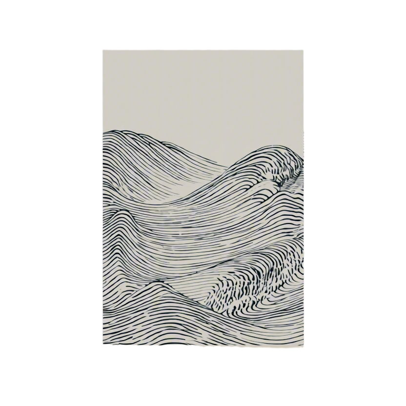 Canvas Print Wave II by Mori Yūzan