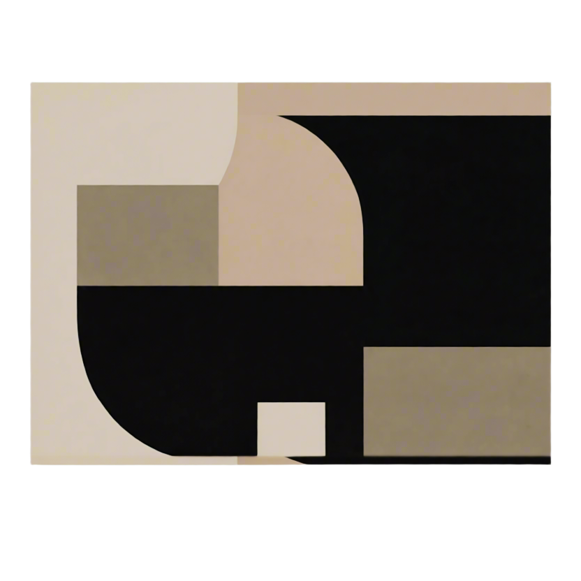Canvas Print Structured Neutral Forms | Minimalist Contemporary Wall Art