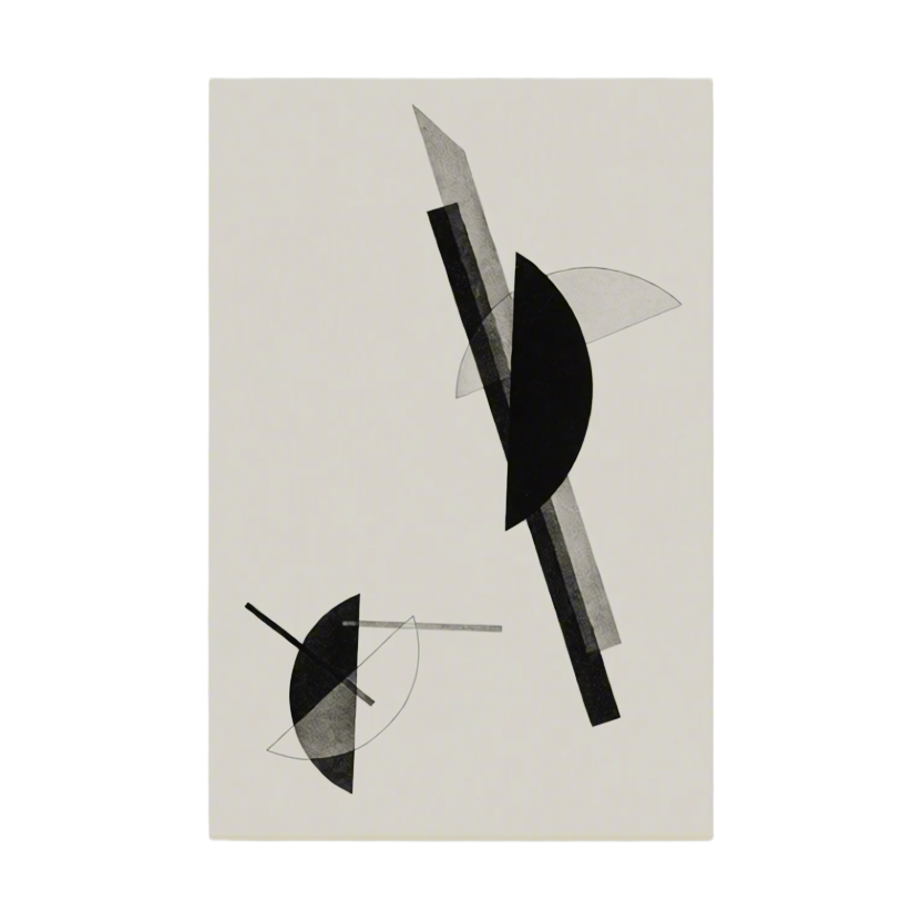 Canvas Print Komposition “One Plate” – László Moholy-Nagy – Bauhaus Abstract Art