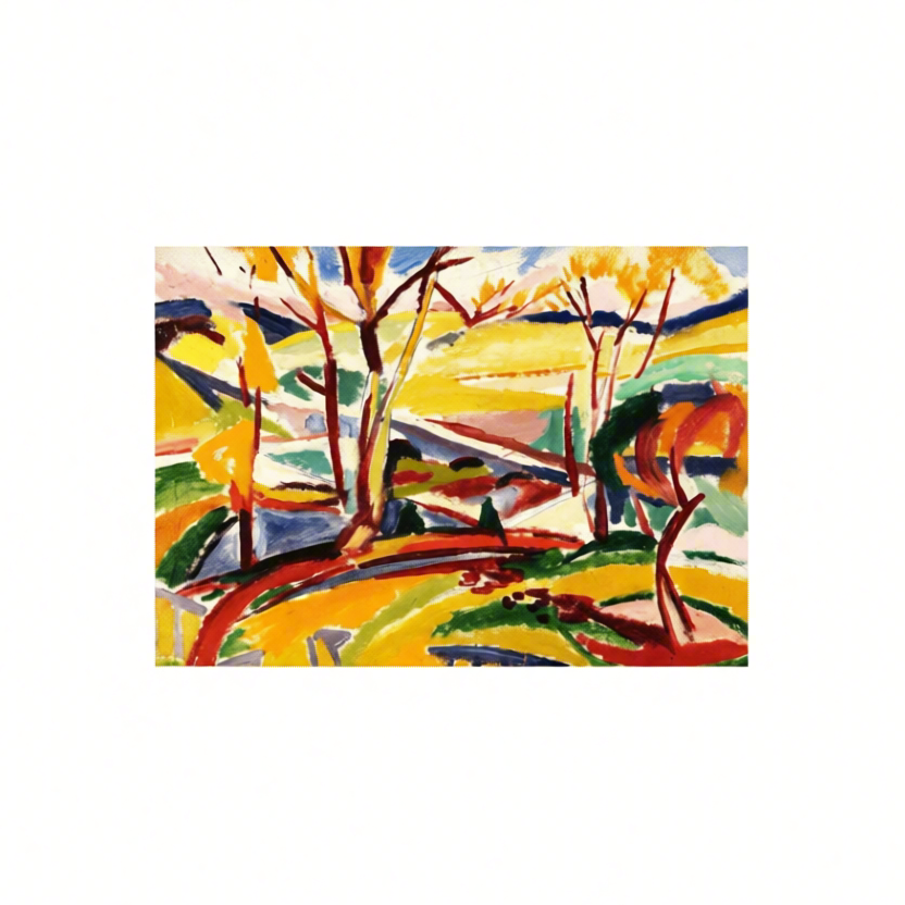 Canvas Print Valley Falls by Henry Lyman Sayën – Landscape Art
