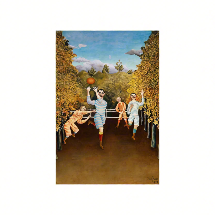 Canvas Print Henri Rousseau - The Football Players