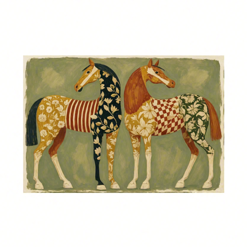Canvas Print Majestic Horses | Elegant Equestrian Wall Art