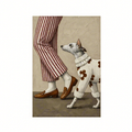 Canvas Print The Dapper Dog | Stylish Animal Art Print