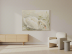 Canvas Print Swan Lake | Elegant Swan Wall Art