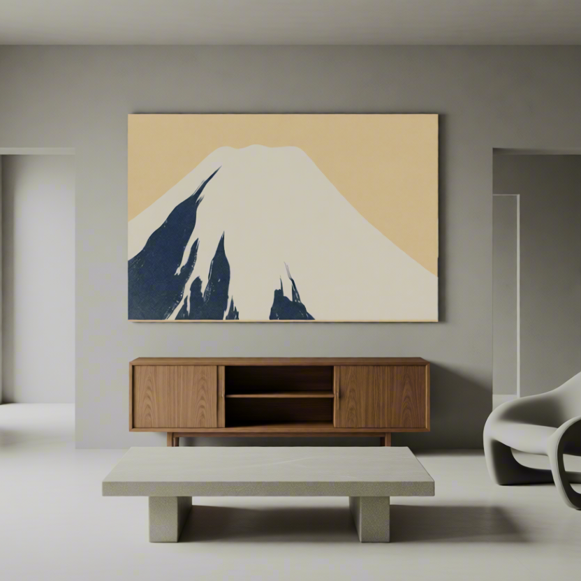 Canvas Print Mount Fuji from Momoyogusa by Kamisaka Sekka – Japanese Art