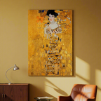 Canvas Print Portrait of Adele Bloch-Bauer I by Gustav Klimt – Art Nouveau & Golden Phase Art