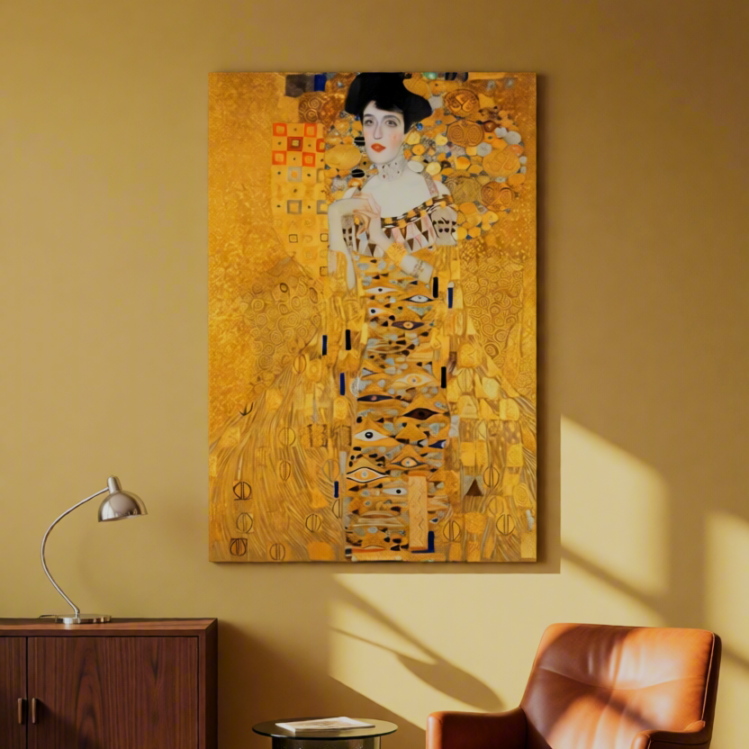 Canvas Print Portrait of Adele Bloch-Bauer I by Gustav Klimt – Art Nouveau & Golden Phase Art