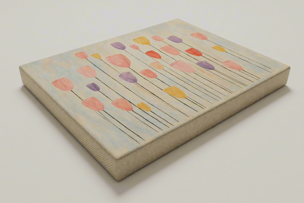 Canvas Print Blush Florals | Contemporary Floral Wall Art