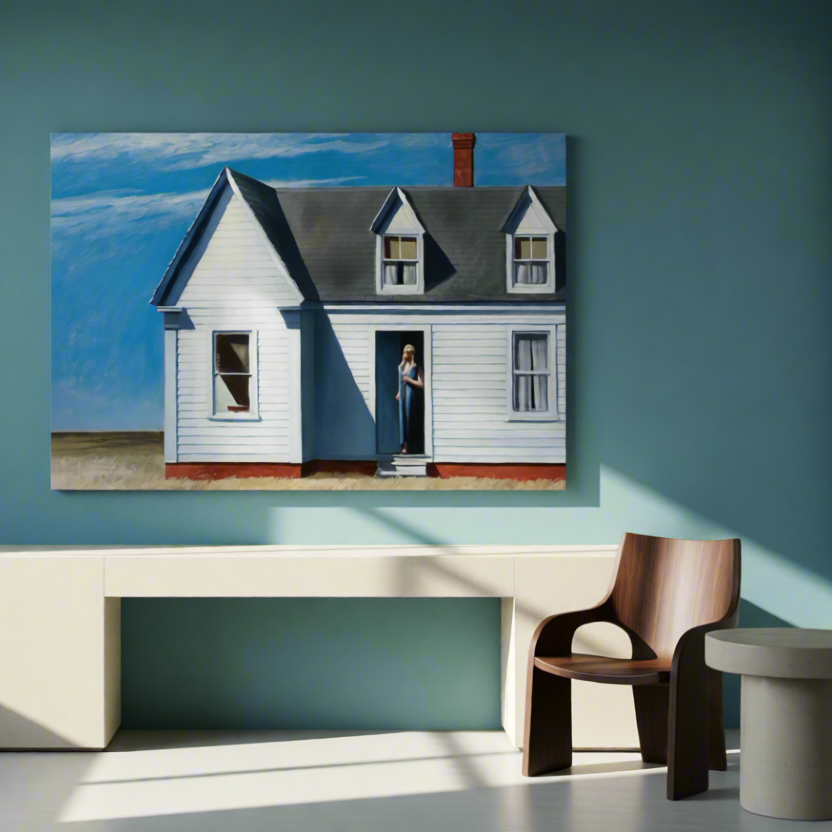 Canvas Print High Noon by Edward Hopper – Modern American Art