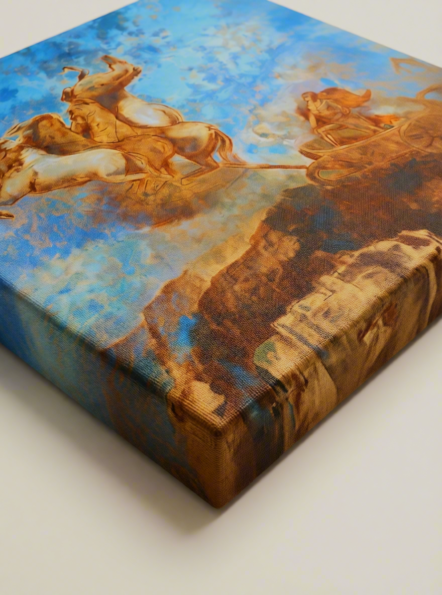 Canvas Print The Chariot of Apollo by Odilon Redon – Surreal Figurative Art