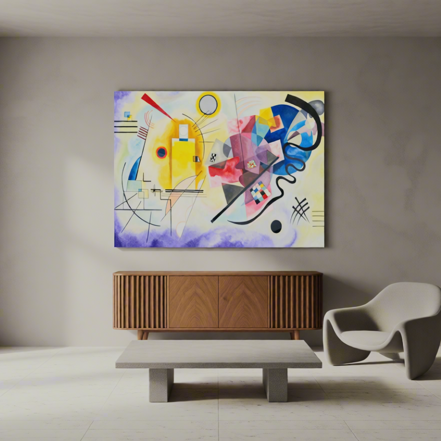 Canvas Print Yellow-Red-Blue by Wassily Kandinsky – Abstract Modern