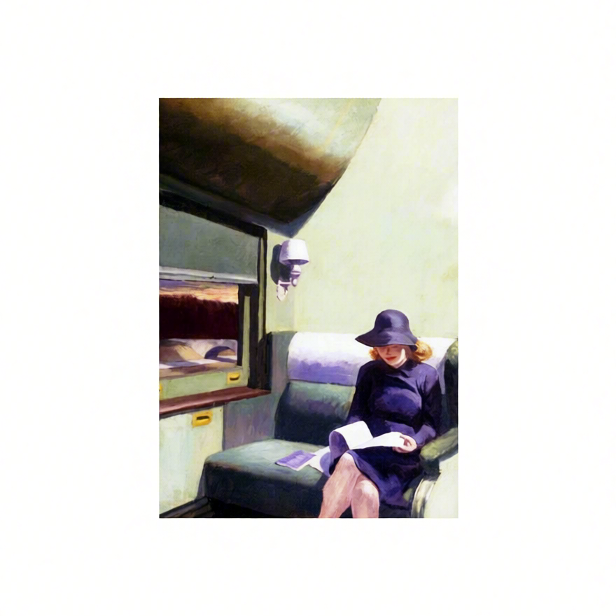 Canvas Print Compartment C by Edward Hopper – Modern American Art