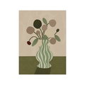 Canvas Print Olive & Cream Still Life II | Contemporary Still Life Wall Art