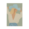Canvas Print Elegance in a Hat – Figurative Woman Art