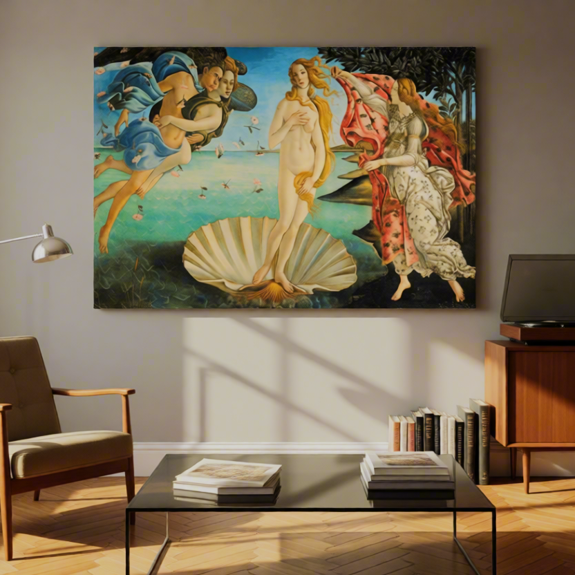 Canvas Print Sandro Botticelli – Birth of Venus - Iconic Early Renaissance Masterpiece