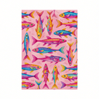 Canvas Print Vibrant Eclectic Fish | Colourful Coastal Wall Art