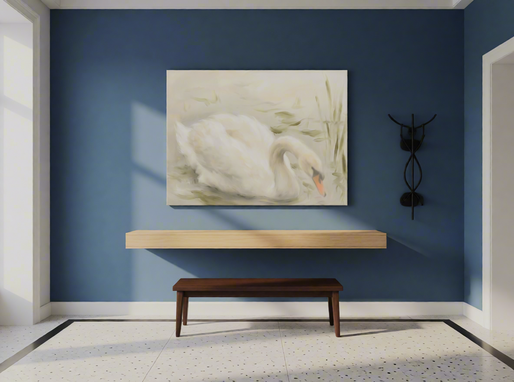 Canvas Print Swan Lake | Elegant Swan Wall Art