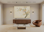 Canvas Print Japanese Floral Branches | Asian Botanical Wall Art