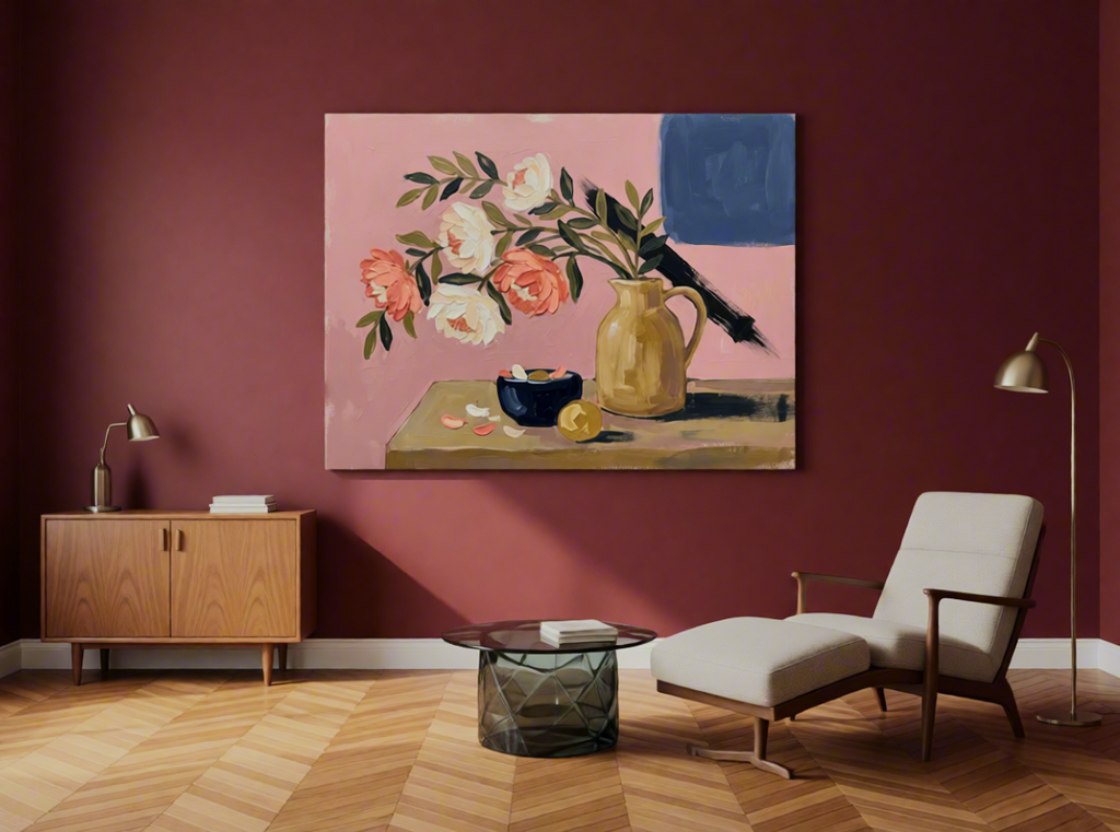 Canvas Print Still Life Painting | Contemporary Still Life Wall Art