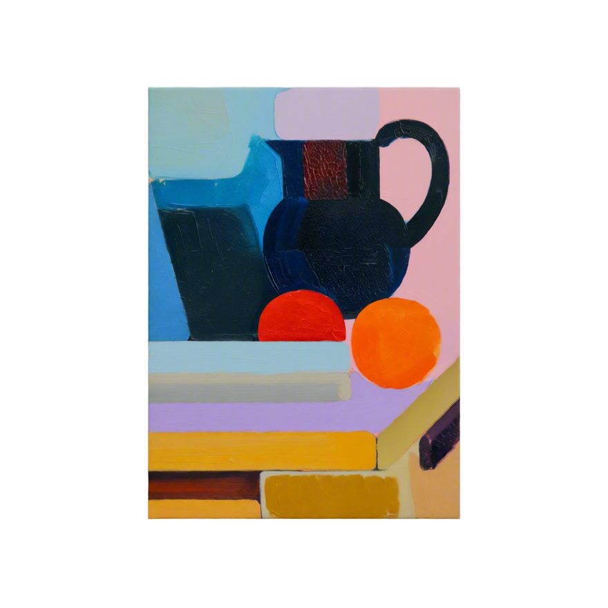 Canvas Print Vilhelm Lundstrøm – Arrangement with Two Oranges,