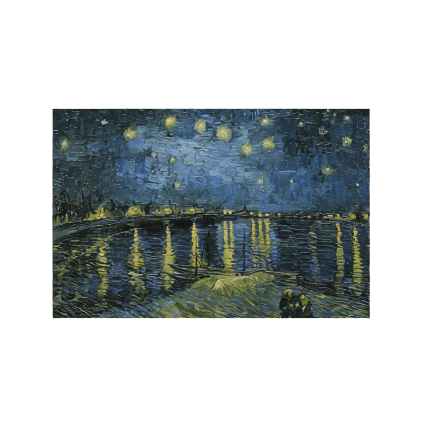 Canvas Print Vincent Van Gogh – Starry Night Over the Rhône | Mesmerizing Post-Impressionist Nightscape