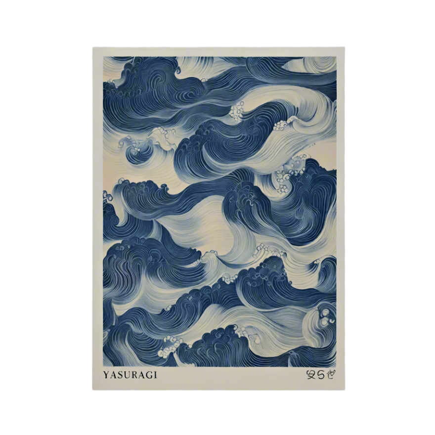 Canvas Print Yasuragi – Tranquil Ocean Waves