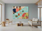 Canvas Print Fruit Platters Buffet | Contemporary Still Life Wall Art