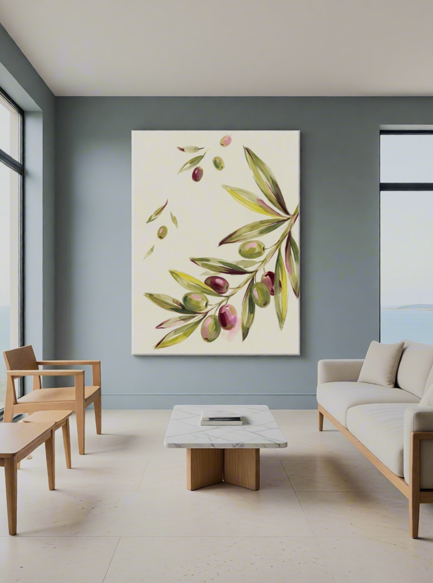 Canvas Print Olive Trees | Mediterranean Landscape Wall Art