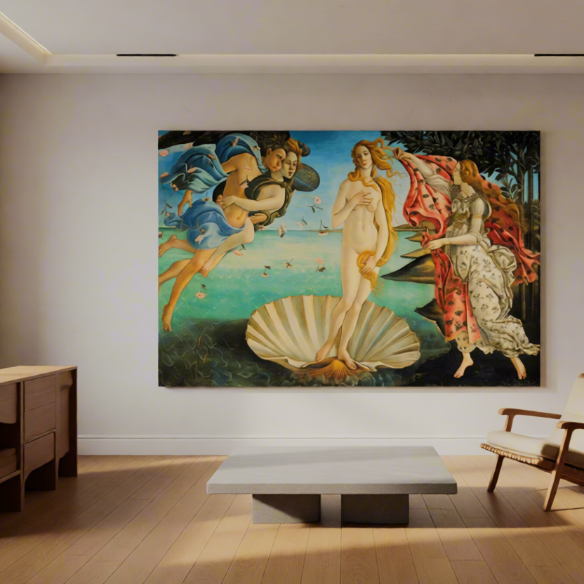 Canvas Print Sandro Botticelli – Birth of Venus - Iconic Early Renaissance Masterpiece