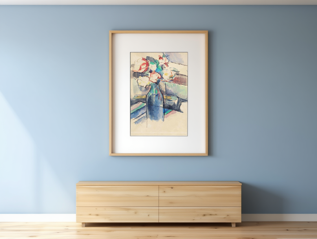 Paul Cezanne - Roses in a Bottle