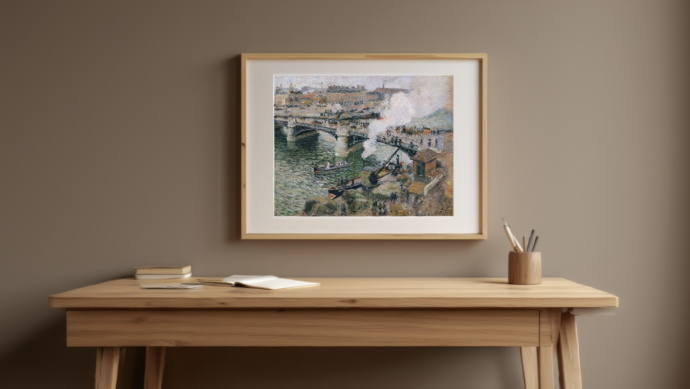 Camille Pissarro - View of Rouen Poster