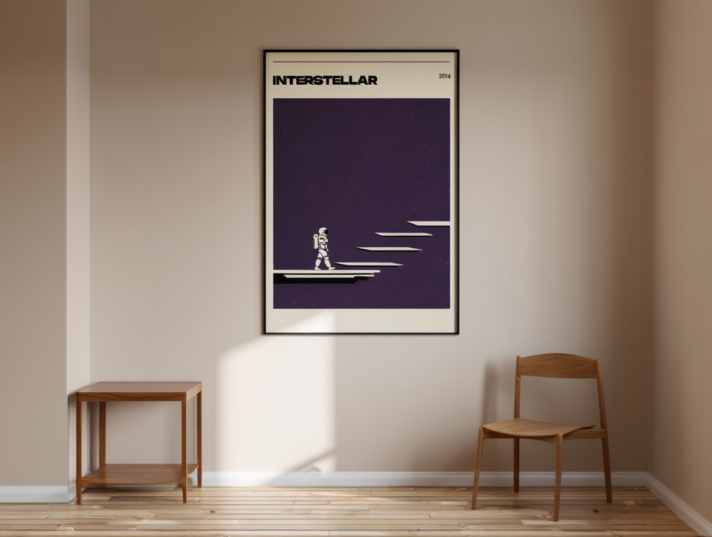Interstellar Poster – Sci-Fi Movie Wall Art Print
