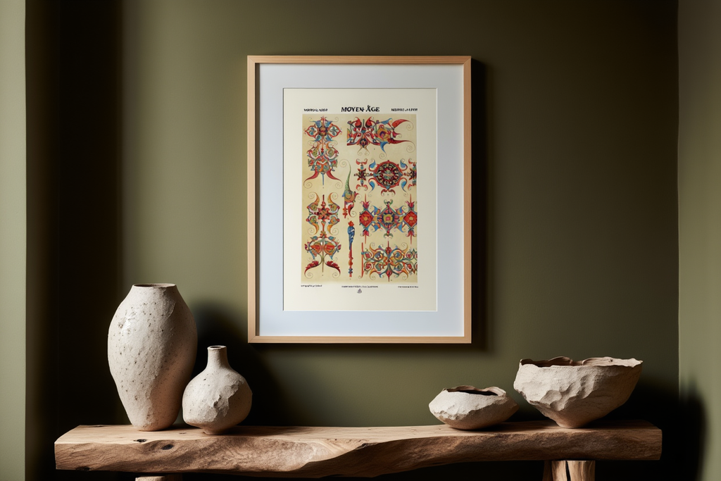 Moyen Age by Auguste Racinet – Vintage French Medieval Costume Art Print