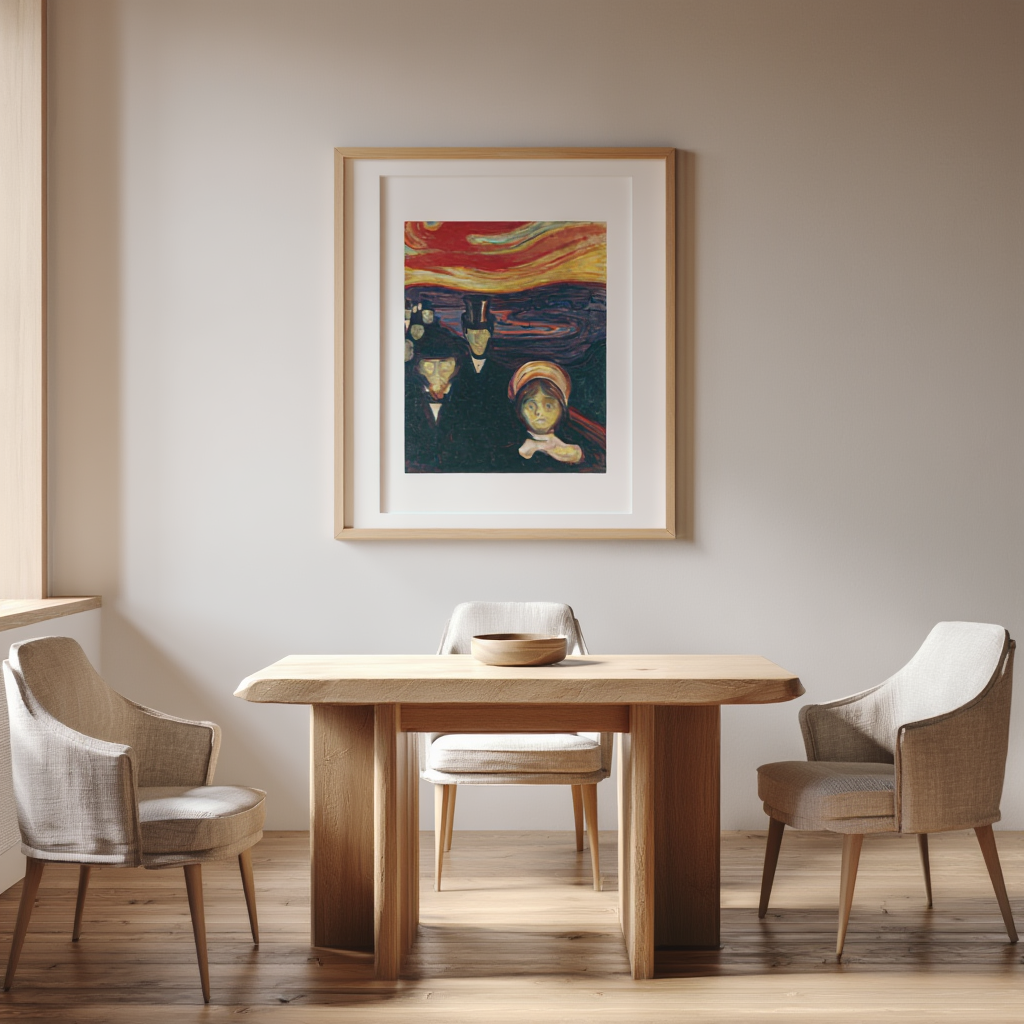 Edvard Munch - Anxiety Poster