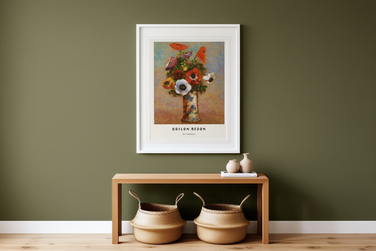 Odilon Redon - Les Anemones Poster