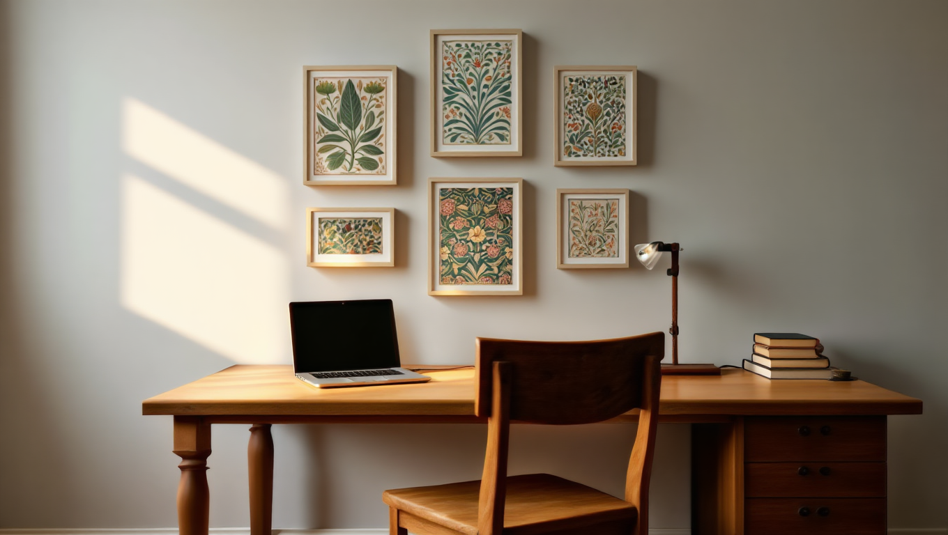 Floral Harmony – William Morris Collection, Set of 5 Prints