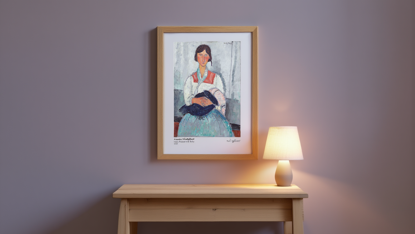 Amedeo Modigliani - Gypsy Woman with Baby Poster