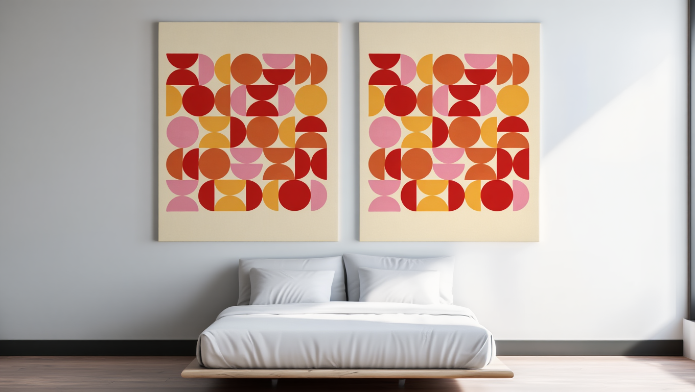 Bauhaus Minimalist Duo – Set of 2 Art Prints