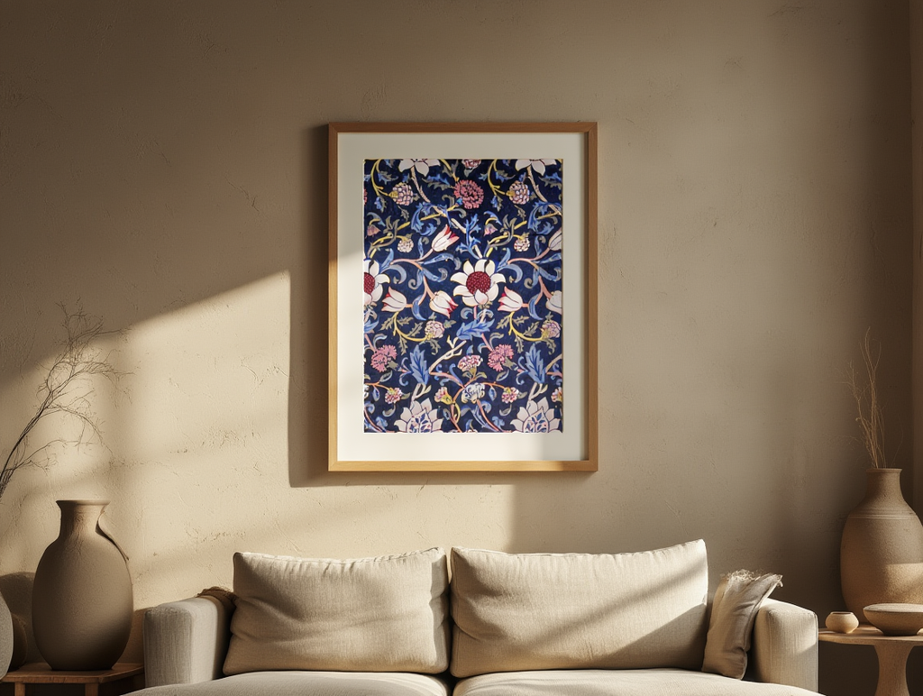 Evenlode by William Morris, 1883 – Arts & Crafts Pattern Art Print | Classic Botanical Wall Decor