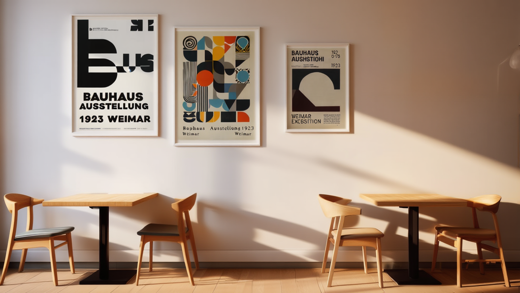 Bauhaus 1923 Exhibition Poster Bundle – Office Set of 3