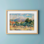 Montagne Sainte‑Victoire – Auguste Renoir Poster | Impressionist Landscape Art Print
