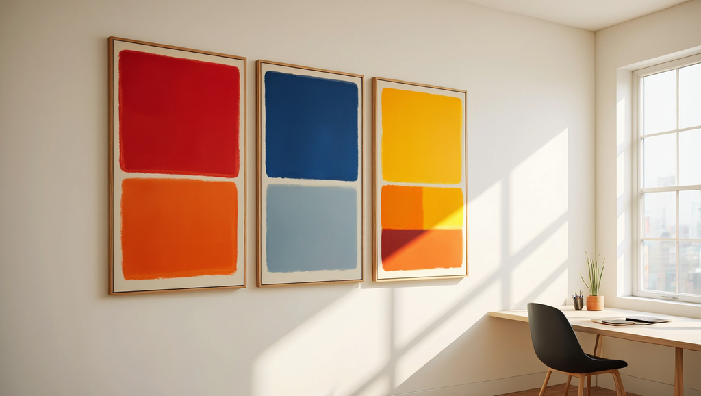 Rothko Inspired Set – Living Room 3 Prints