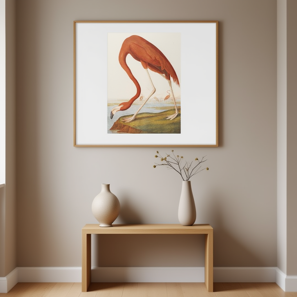 John James Audubon – American Flamingo – Iconic Wildlife Art Print