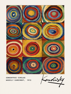 Set of 4 Wassily Kandinsky Prints – Modern Abstract Art Wall Decor - Hakyarts