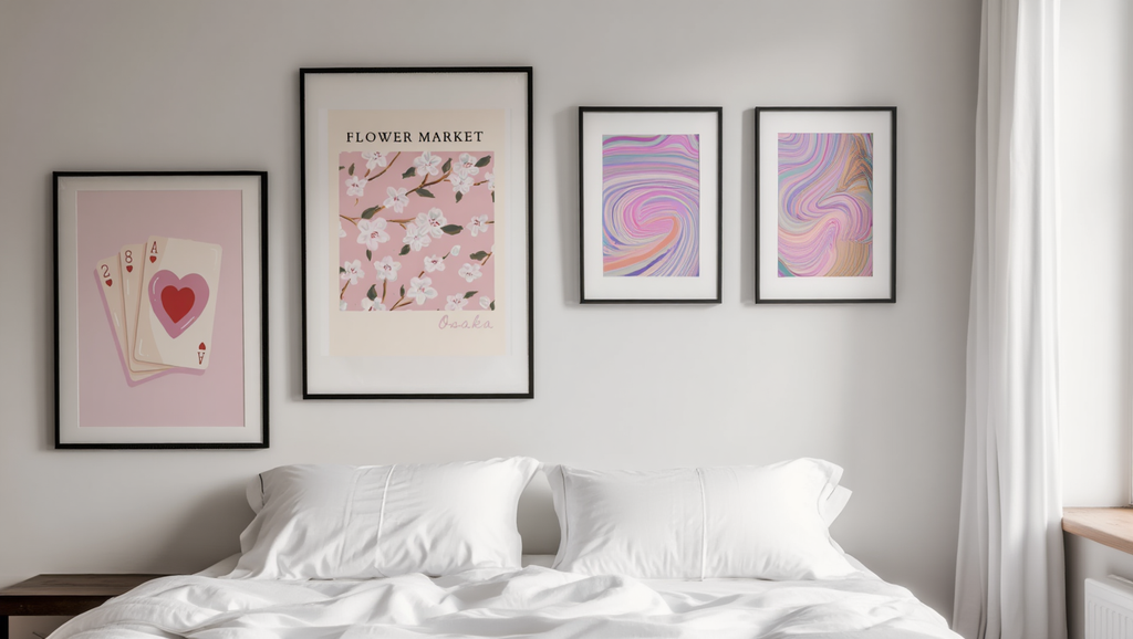 Dopamine Delights: 4 Joyful Wall Art Prints