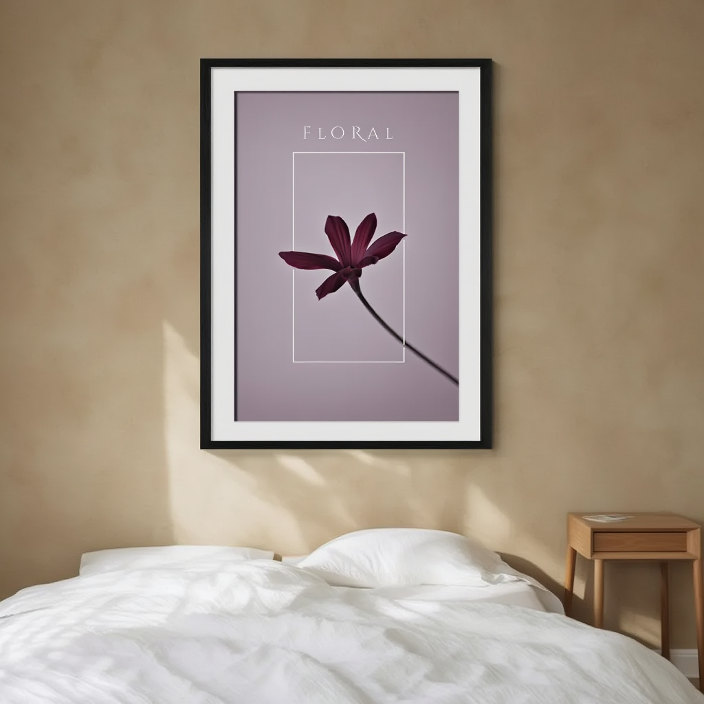 Midday Blossom – Floral Art Print - Hakyarts