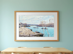 The Seine at Port-Marly – Alfred Sisley Poster | Impressionist River Landscape Art Print - Hakyarts