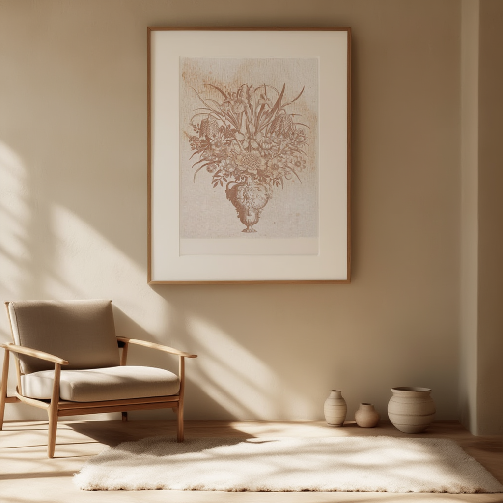 Botanica Poster – Vintage Botanical Illustration Wall Art Print