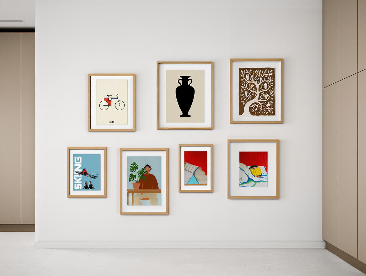 Modern Minimalist Art Prints – 6-Piece Home Décor